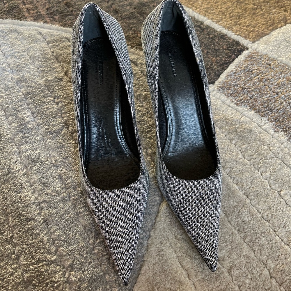 Silver balenciaga knife pumps size 8 - Picture 5 of 9